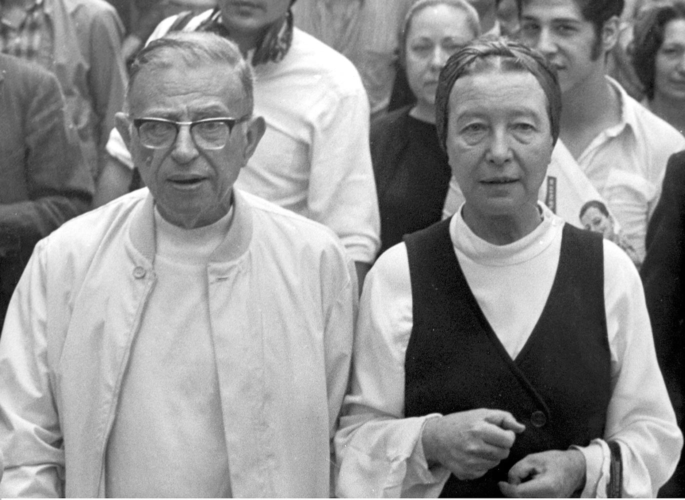 Jean-Paul Sartre och Simone de Beauvoir.