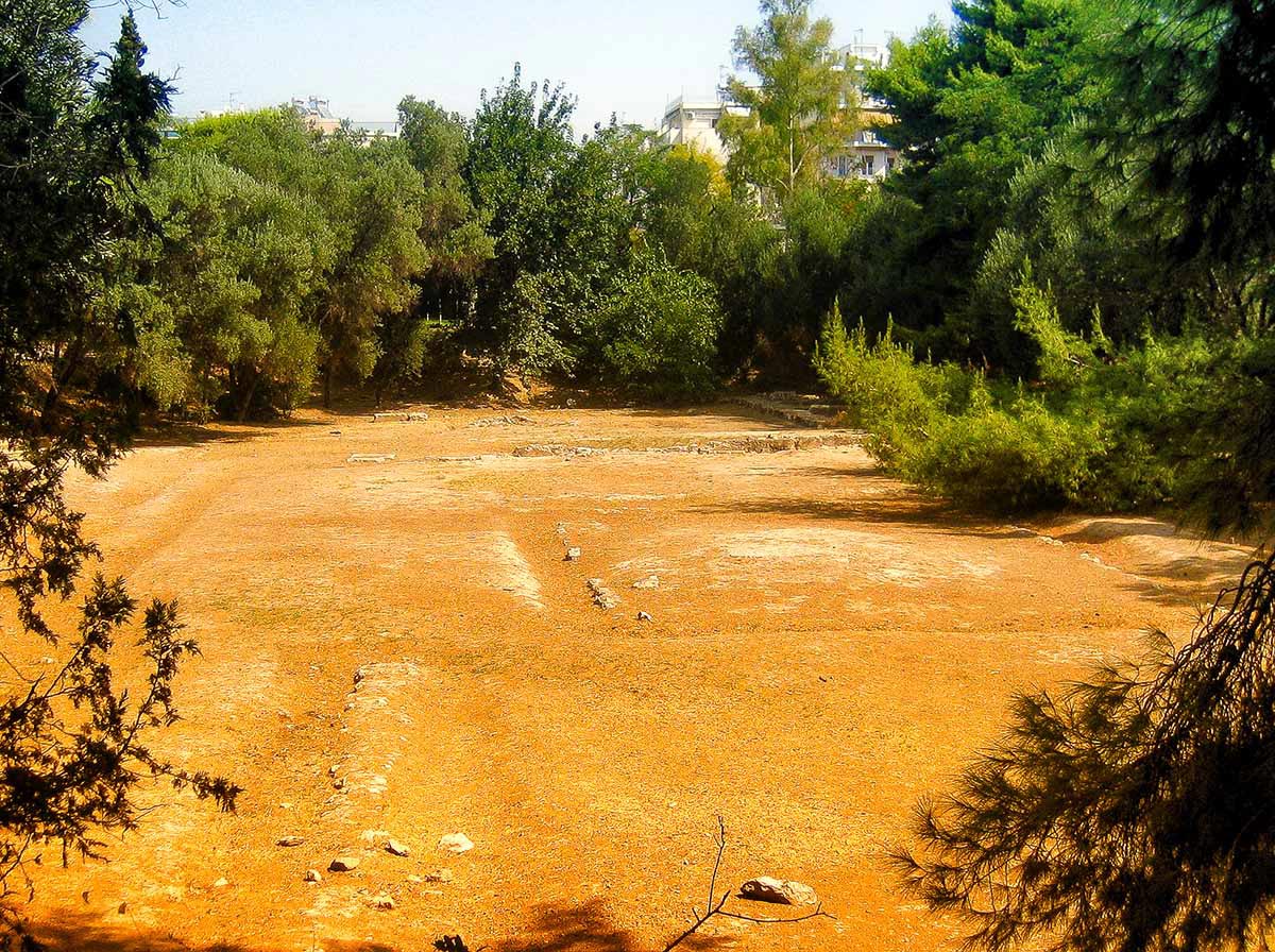 Resterna av Platons Akademi, tre kilometer nordväst om Aten.
