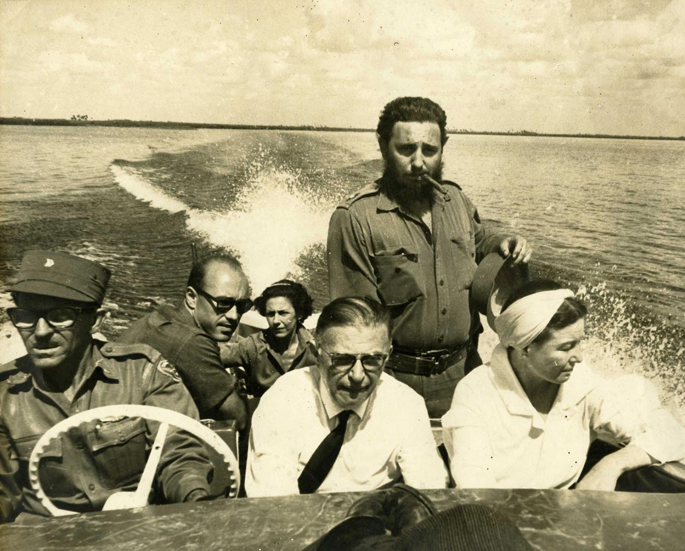 Sartre & de Beauvoir besöker Che Guevara på Kuba 1960.